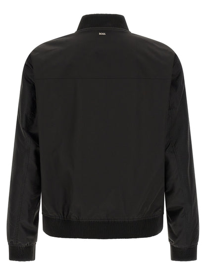 Hugo Boss Chaqueta Bomber - Estilo Negro En Poliéster