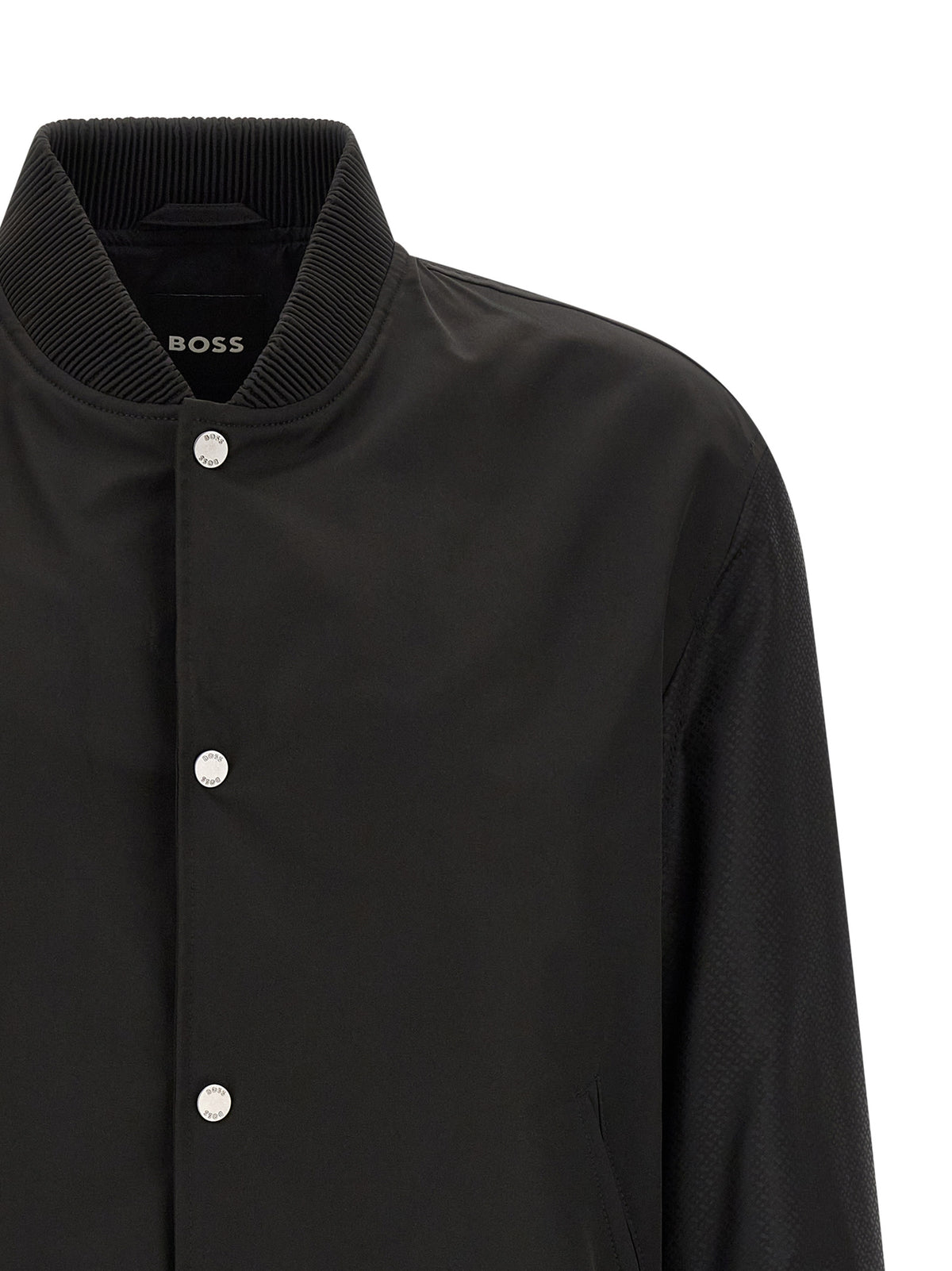 Hugo Boss Chaqueta Bomber - Estilo Negro En Poliéster