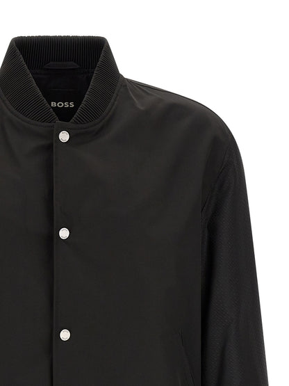 Hugo Boss Chaqueta Bomber - Estilo Negro En Poliéster
