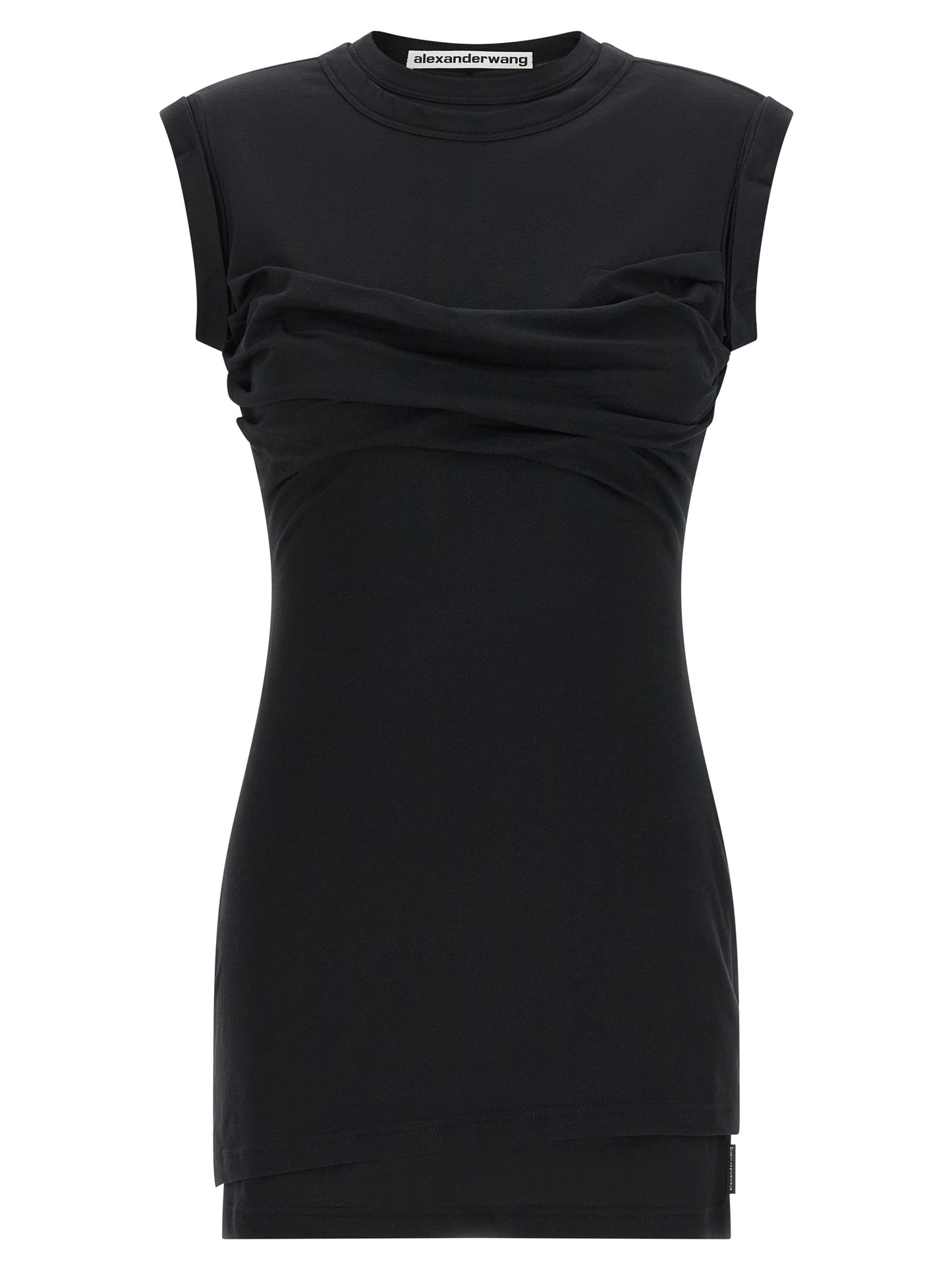 Minivestido negro de algodón de Alexander Wang