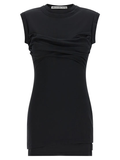 Minivestido negro de algodón de Alexander Wang