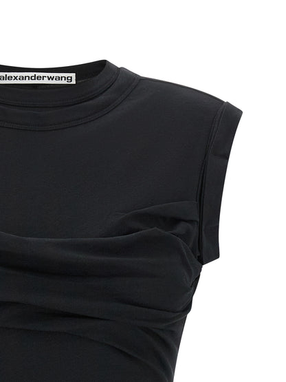 Minivestido negro de algodón de Alexander Wang