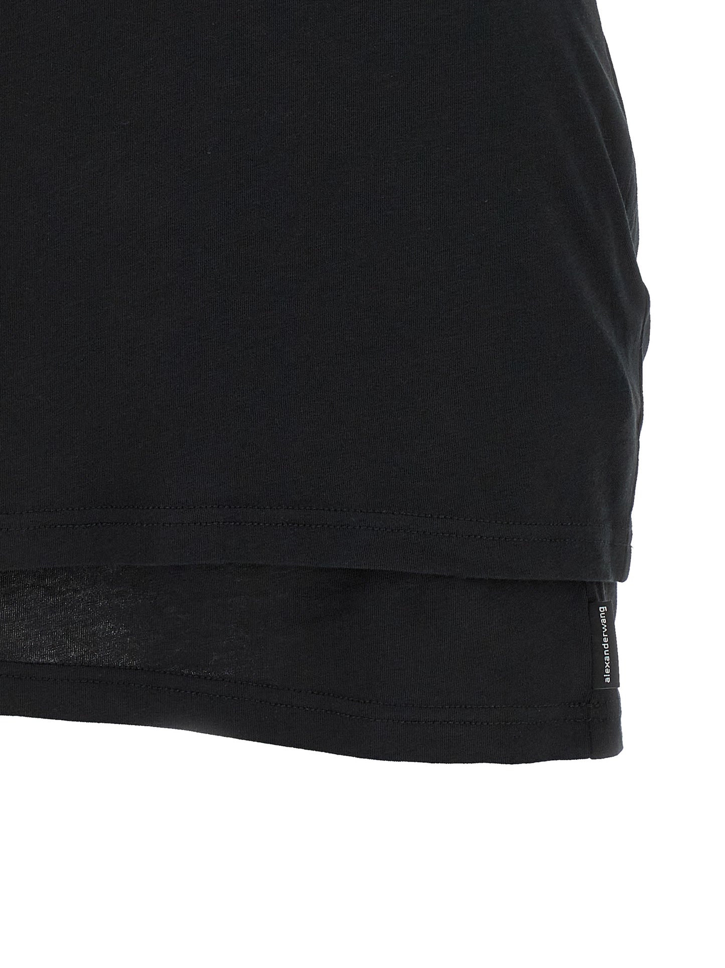 Minivestido negro de algodón de Alexander Wang