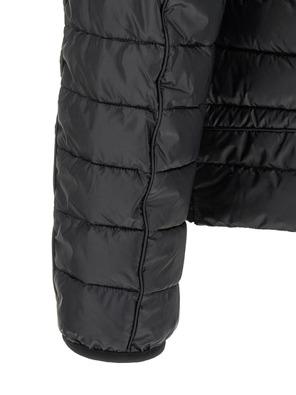 Diesel Black Polyester Full-Length Jacket