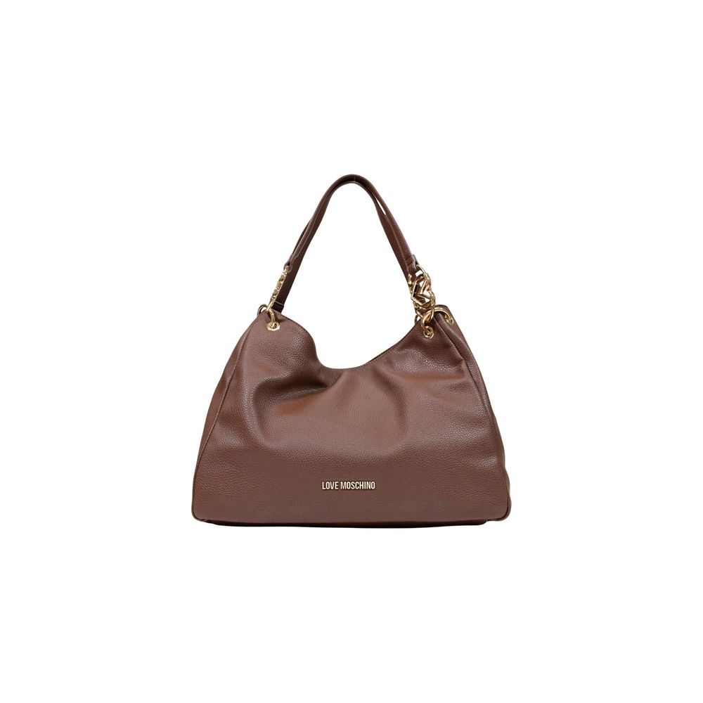 Bolso de mano Love Moschino marrón de polietileno