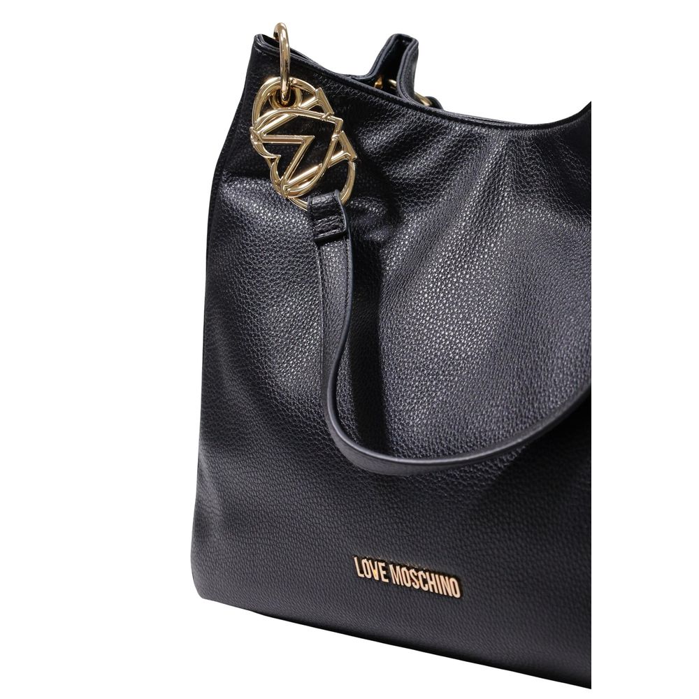 Bolso de mano Love Moschino de polietileno negro