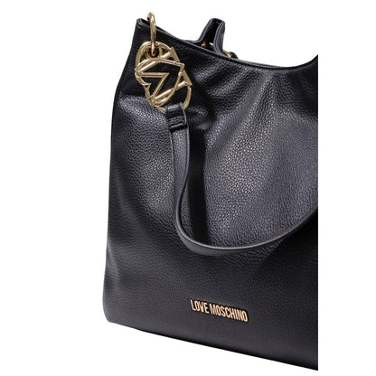 Bolso de mano Love Moschino de polietileno negro