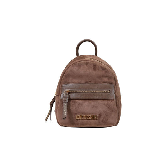 Sac à dos Love Moschino en polyester marron