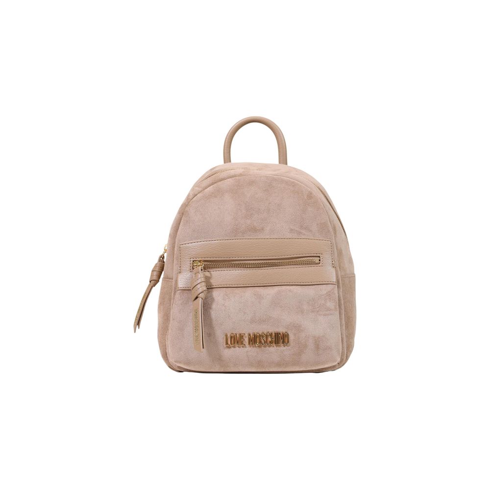 Mochila Love Moschino de Poliéster Beige