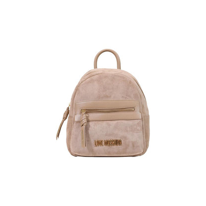 Mochila Love Moschino de Poliéster Beige