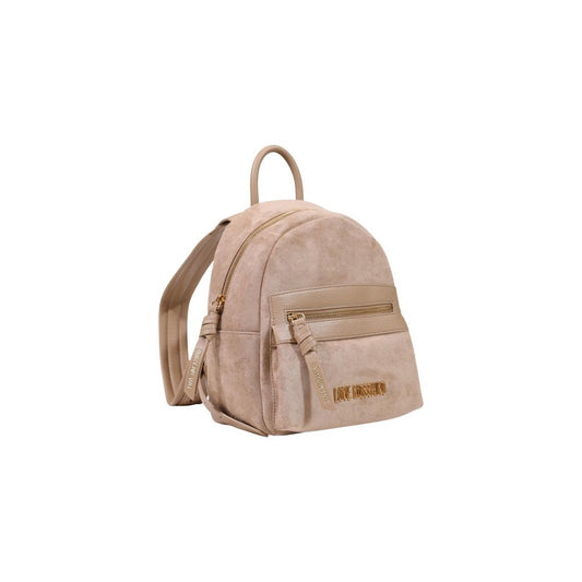 Mochila Love Moschino de Poliéster Beige