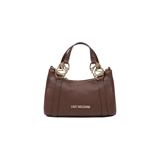 Sac à main Love Moschino en polyéthylène marron