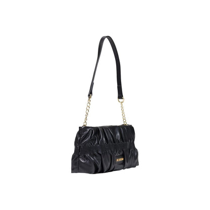 Bolso De Mano Negro Polietileno Love Moschino Coleccion Fw26