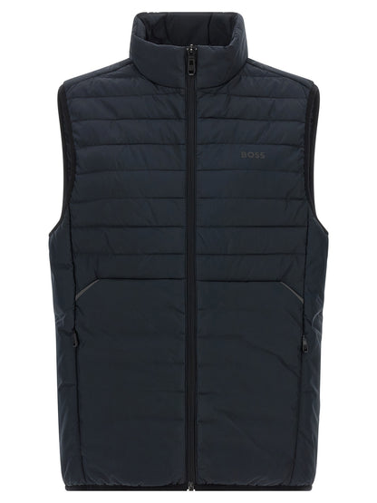 Gilet Hugo Boss en polyester bleu marine profond
