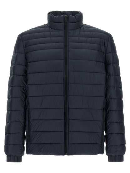 Hugo Boss Chaqueta Larga De Poliamida Azul