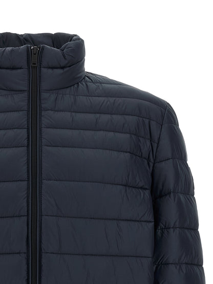 Hugo Boss Chaqueta Larga De Poliamida Azul