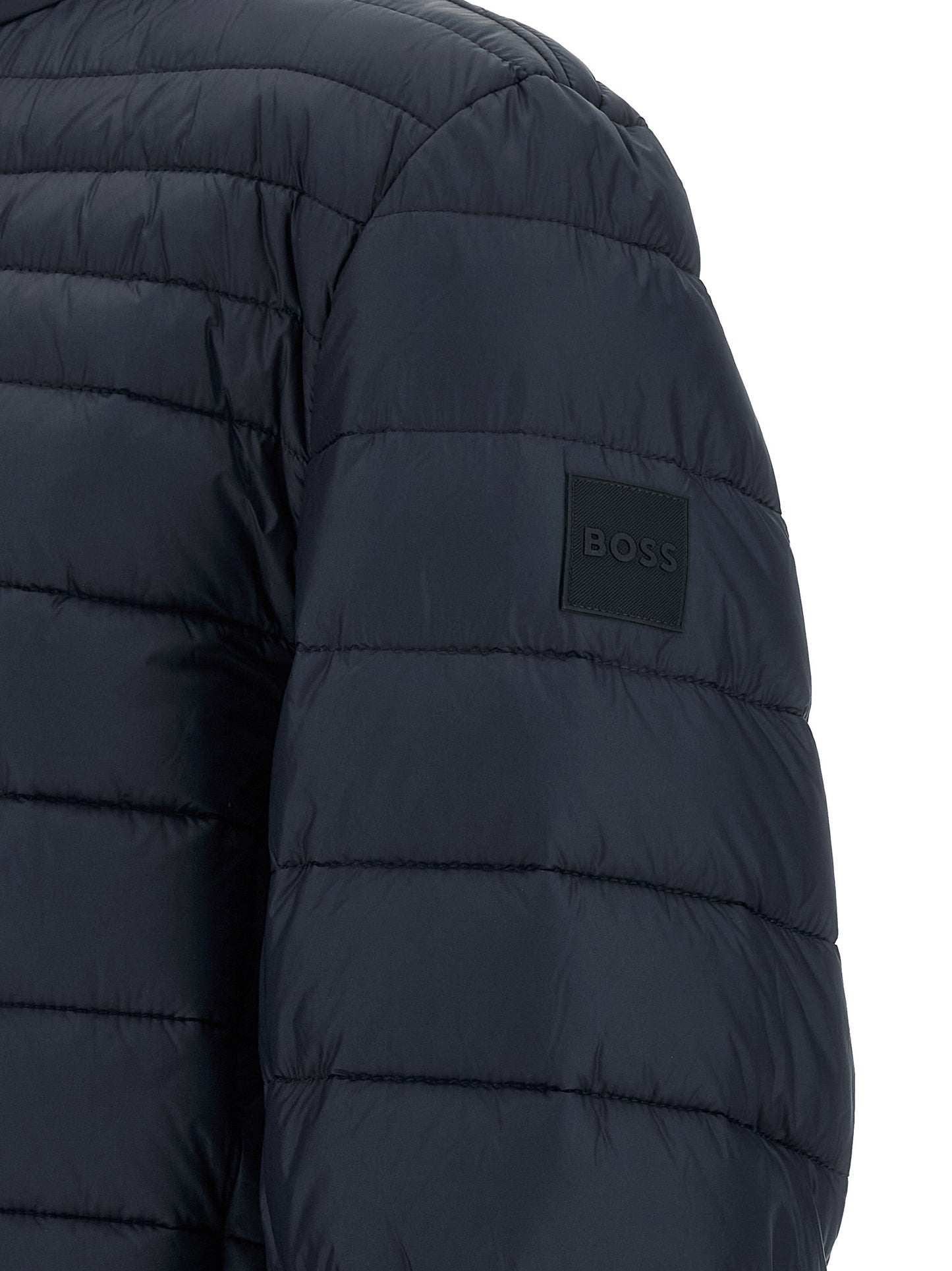 Hugo Boss Chaqueta Larga De Poliamida Azul