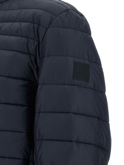 Hugo Boss Chaqueta Larga De Poliamida Azul