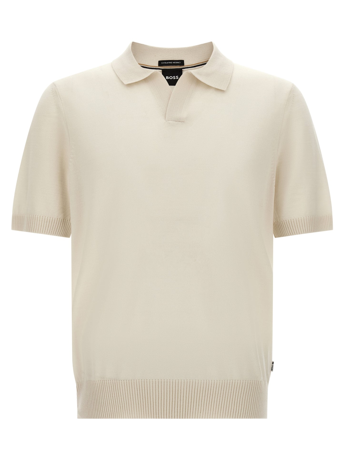 Polo Hugo Boss de lana virgen blanco