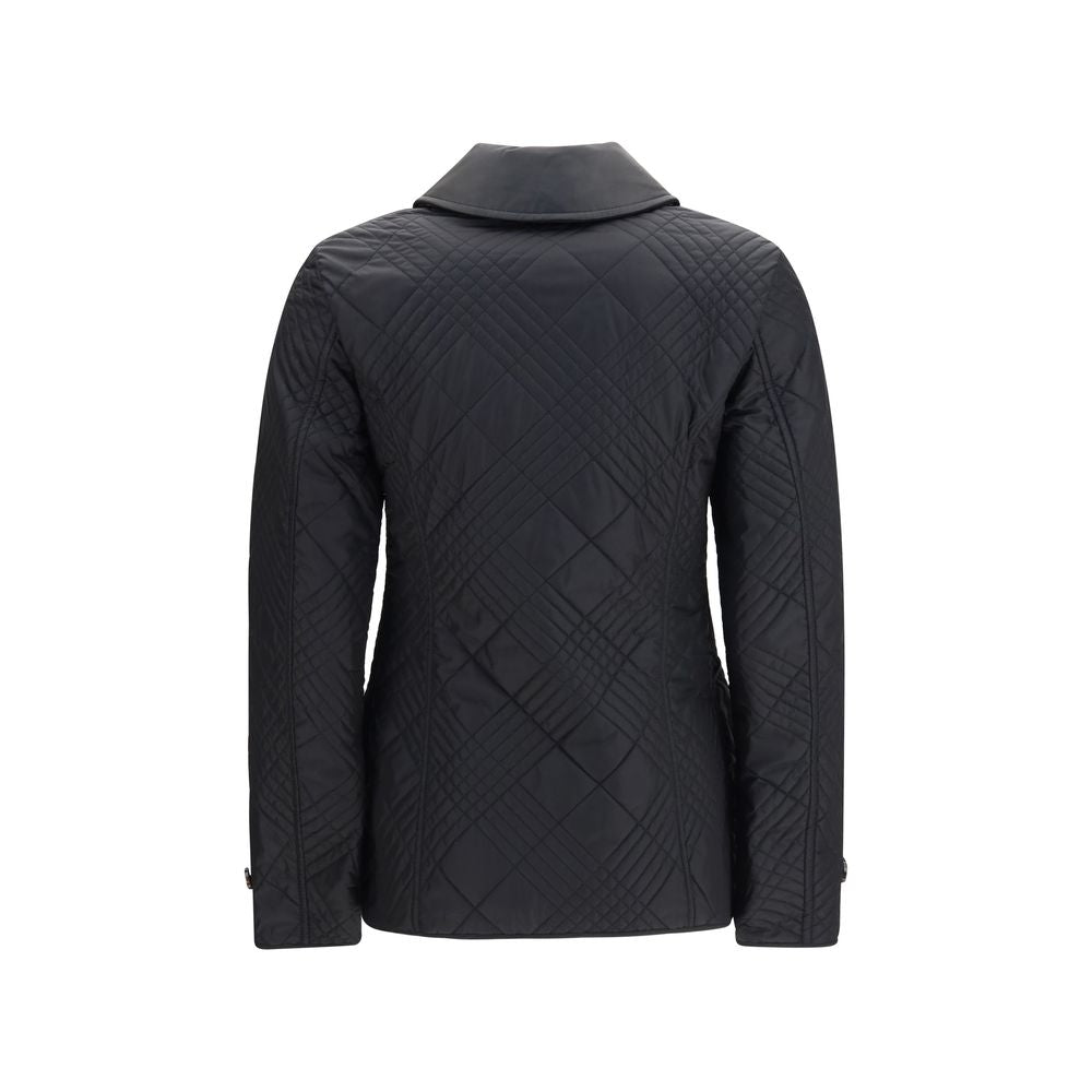 Burberry Chaqueta De Largo Completo Poliamida Negra Fernleigh