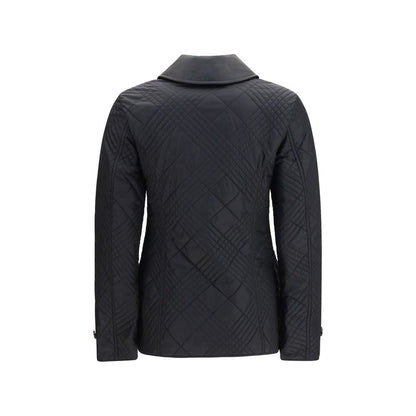 Burberry Chaqueta De Largo Completo Poliamida Negra Fernleigh