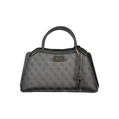 Sac Guess Jeans Nero en polyuréthane pour femme avec anses et bandoulière réglable