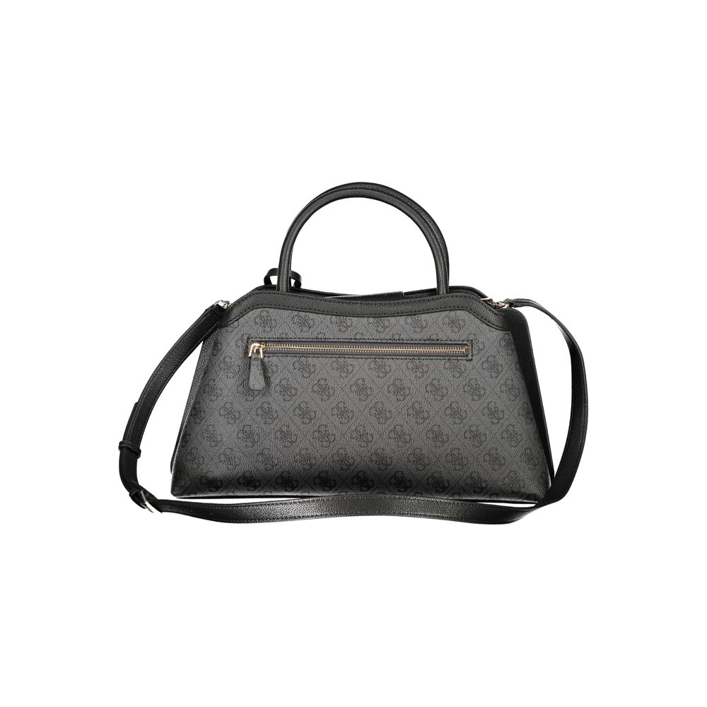 Sac Guess Jeans Nero en polyuréthane pour femme avec anses et bandoulière réglable