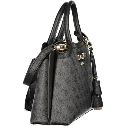 Sac Guess Jeans Nero en polyuréthane pour femme avec anses et bandoulière réglable