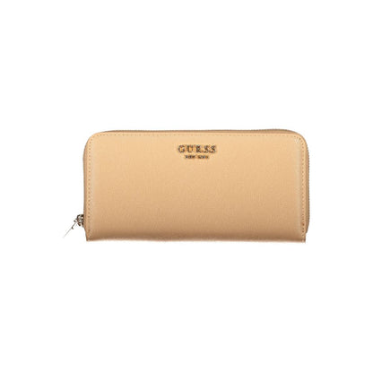 Guess Jeans Beige Polyurethane Women's Wallet