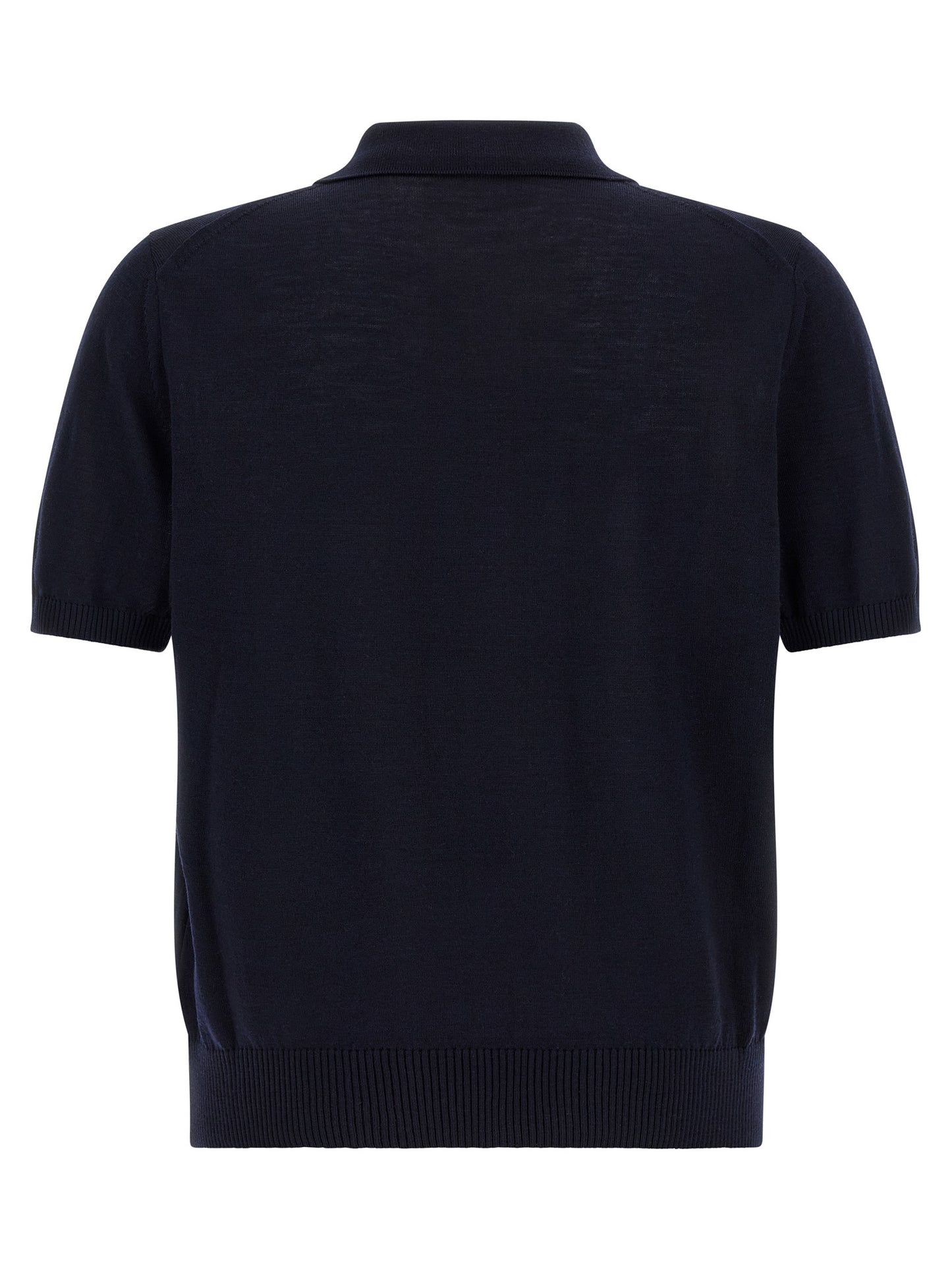 Hugo Boss Virgin Merino Wool Polo H-Lantoni Blue