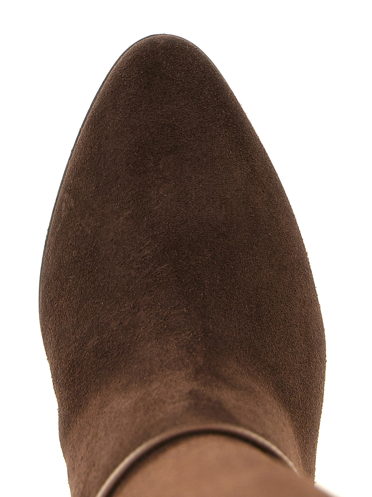 Valentino Garavani Pattie Brown Leather Tall Boots