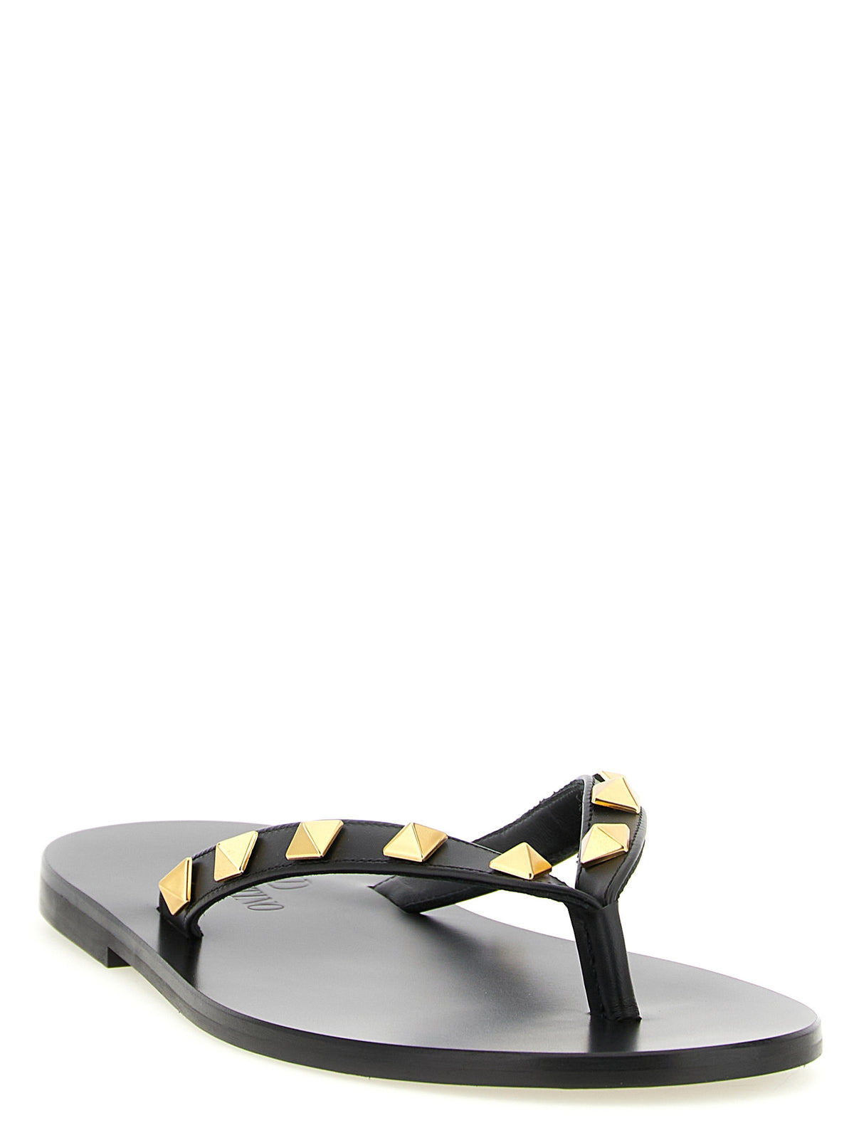 Mules Rockstud Valentino Garavani en cuir de veau noir