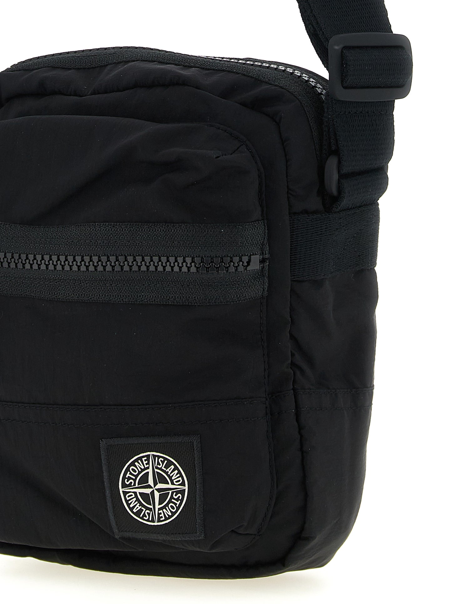 Bolso Bandolera Stone Island De Poliamida Negra Modelo 9200015
