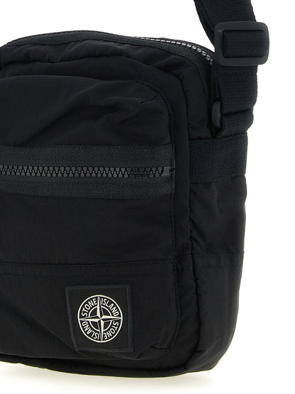 Bolso Bandolera Stone Island De Poliamida Negra Modelo 9200015