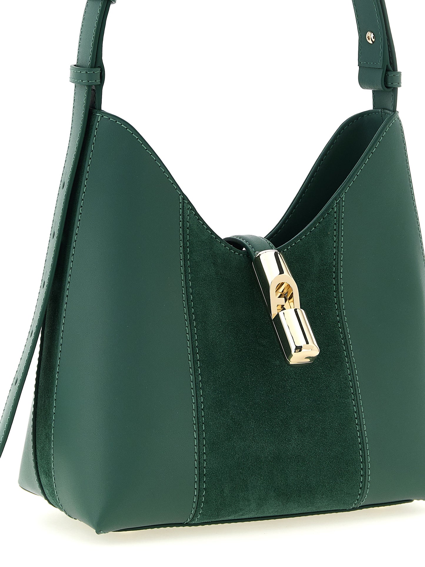 Furla Bolso De Bandolera De Piel Becerrito Bicolor Goccia
