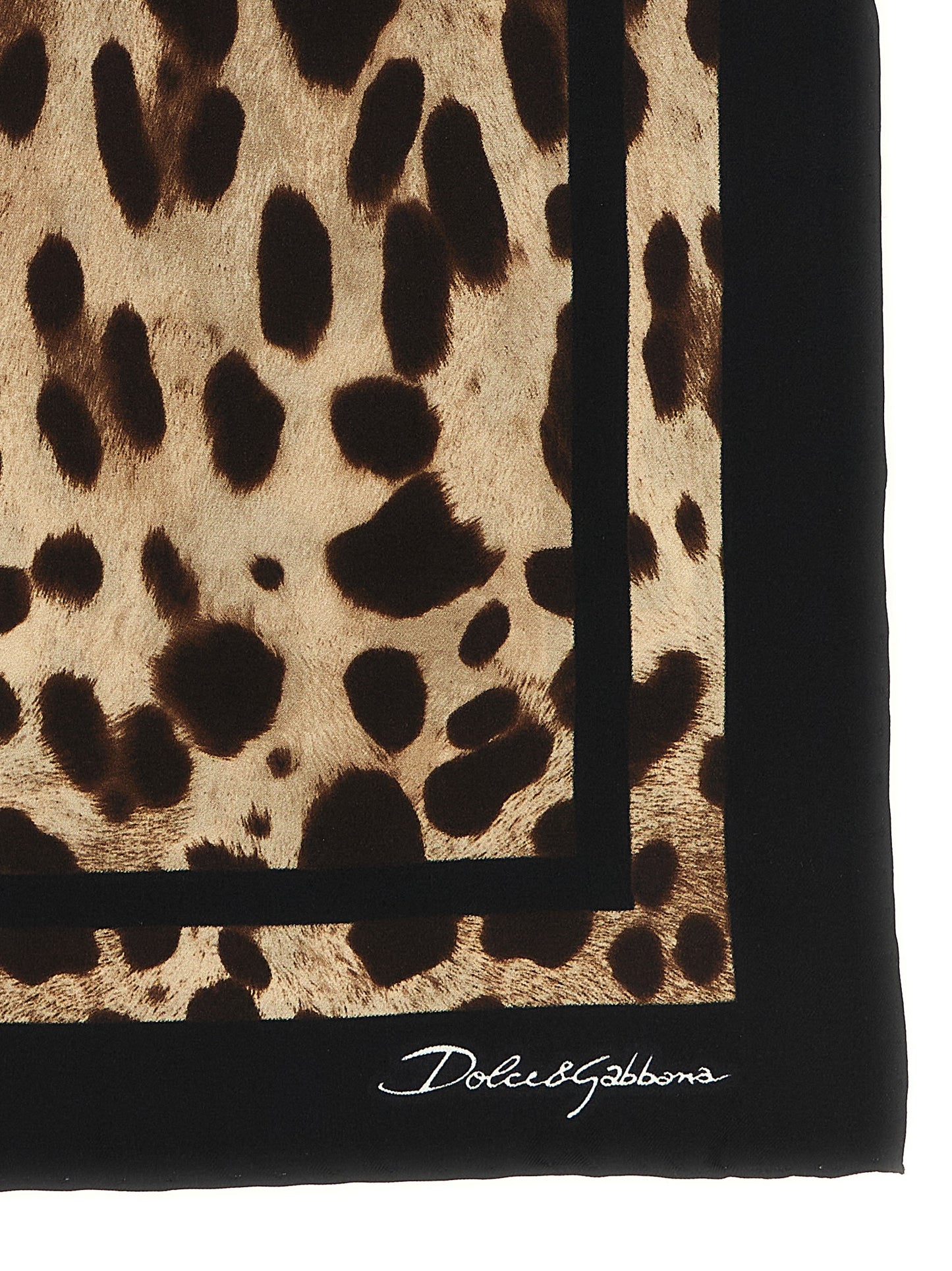 Pañuelo de seda marrón Dolce & Gabbana