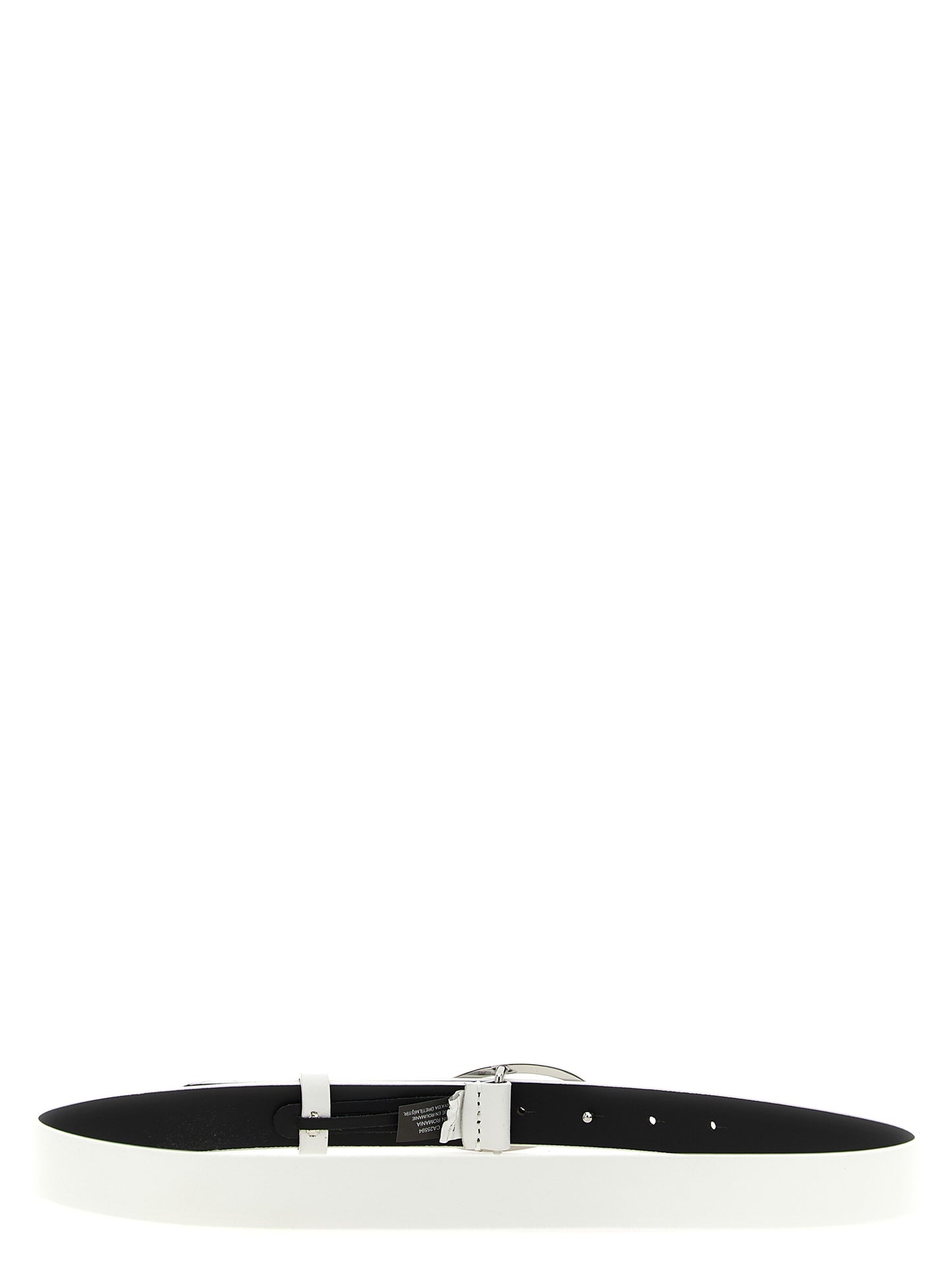 Diesel B-1DR 25 Regular White Leather Belt