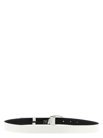 Diesel B-1DR 25 Regular White Leather Belt