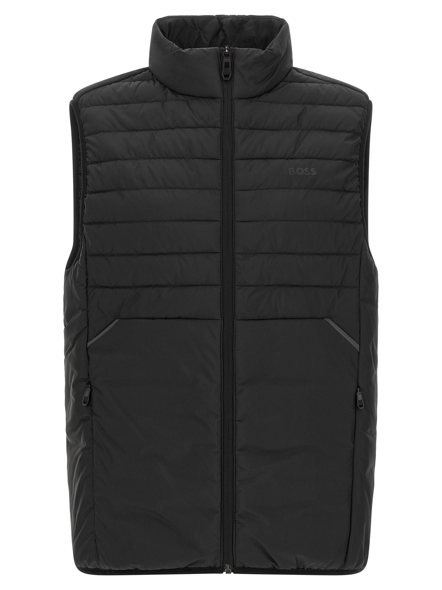 Veste sans manches en polyester noir Hugo Boss