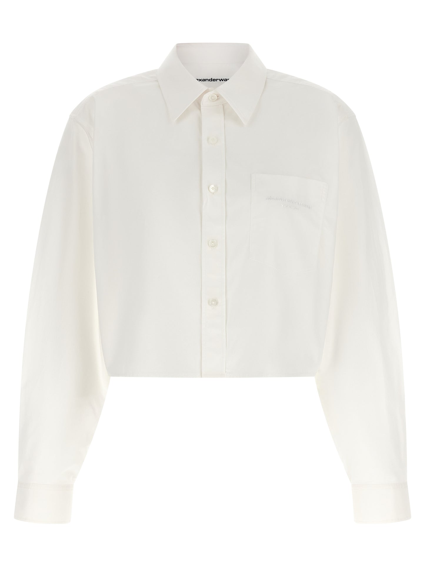 Blusa blanca de algodón de Alexander Wang
