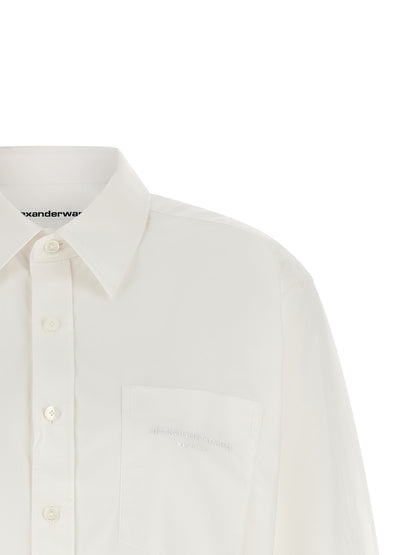 Blusa blanca de algodón de Alexander Wang