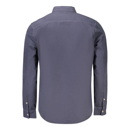 Chemise Guess pour homme en coton bleu