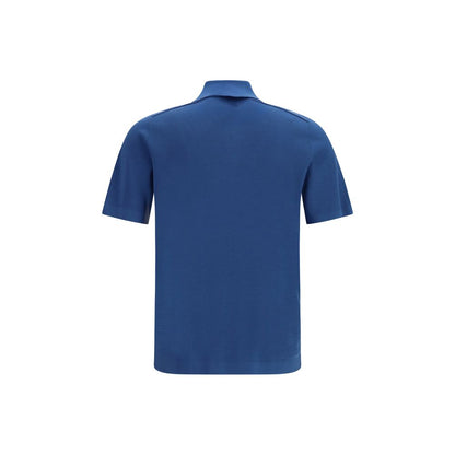 Camiseta polo Burberry de lana azul Aries con ovejas