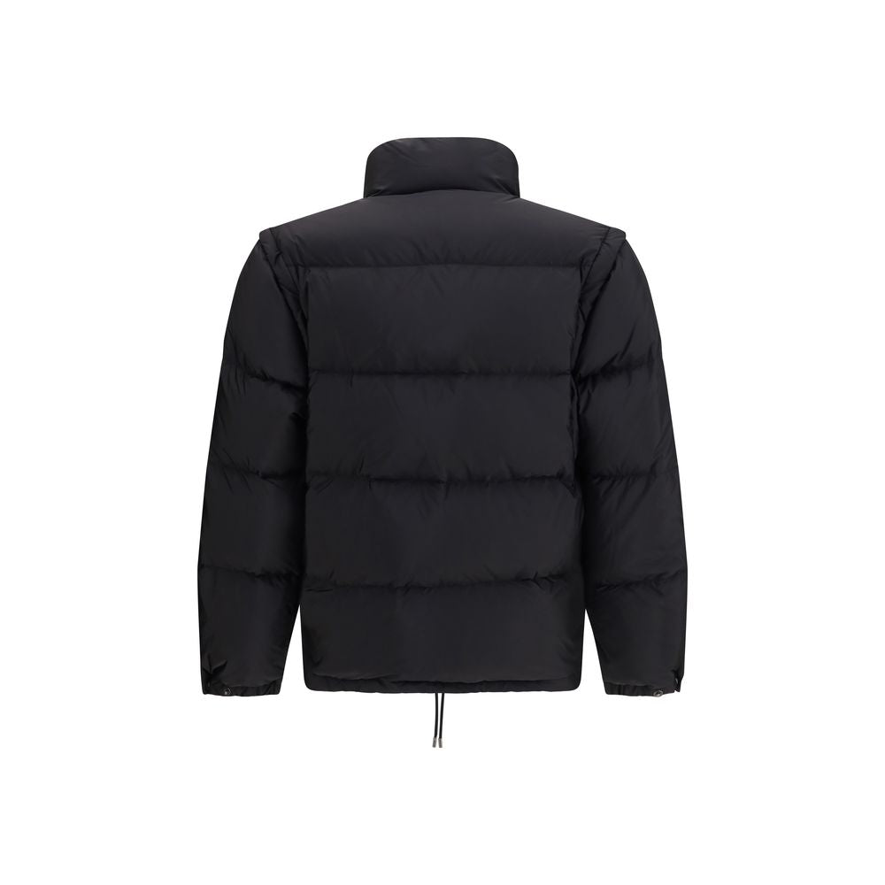 Chaqueta larga Prada negra de plumón de ganso