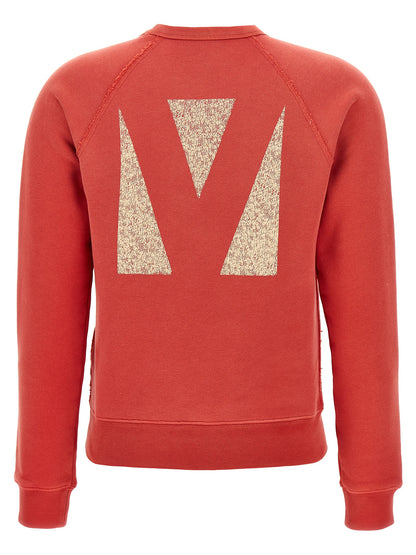 Sweat-shirt rouge en coton Valentino Garavani