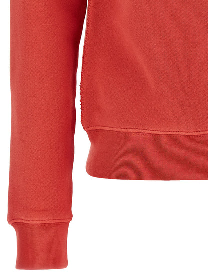 Sweat-shirt rouge en coton Valentino Garavani