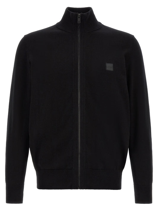 Cárdigan Hugo Boss de algodón negro