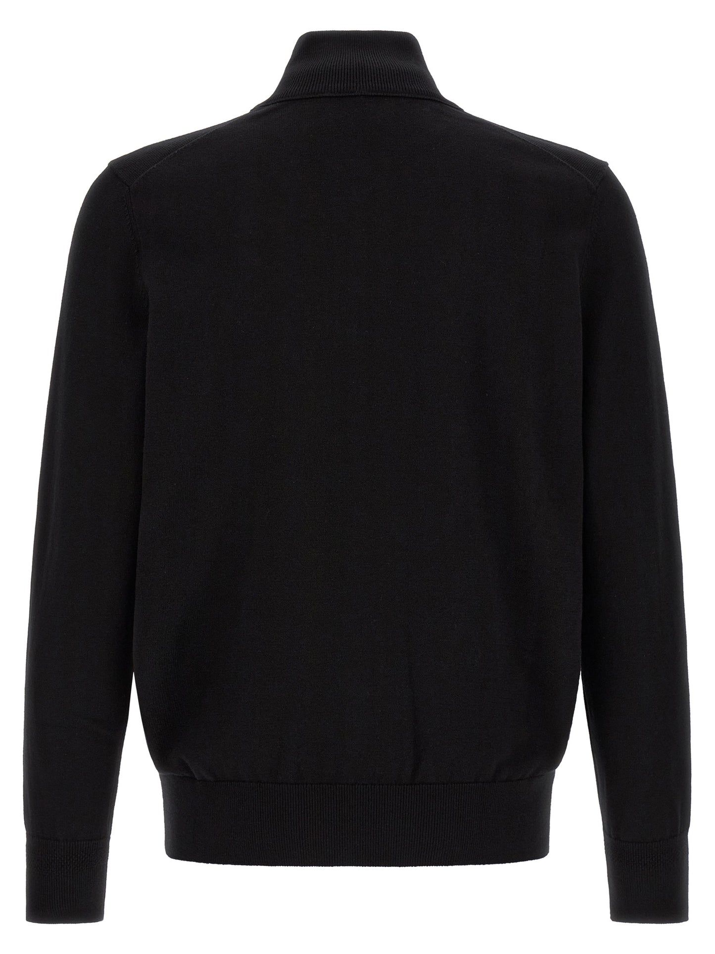 Cardigan en coton noir Hugo Boss