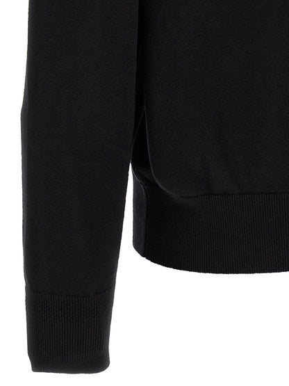 Cardigan en coton noir Hugo Boss