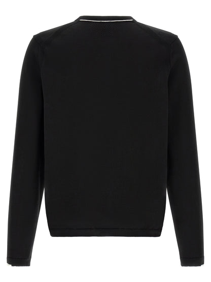 Hugo Boss Ever Black Cotton Knit Cardigan
